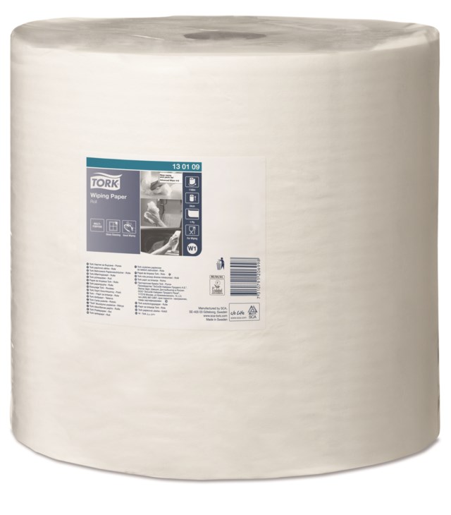 Torkpapper Tork W1 vit 1-lags 34cm 1180m - 1180m - 1