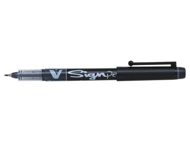 Fiberpenna Pilot V Sign svart 0,6 mm - 0,6mm - 1