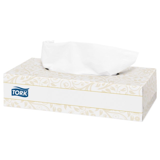 Ansiktsservett Tork Extra Mjuk 21x21cm vit 100st/fp - 210x210mm - 1