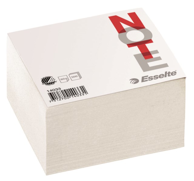 Blockkub limmad 100x100mm vit 500ark/kub - 100x100mm - 1