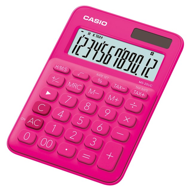 Bordsräknare Casio MS-20UC röd - 1