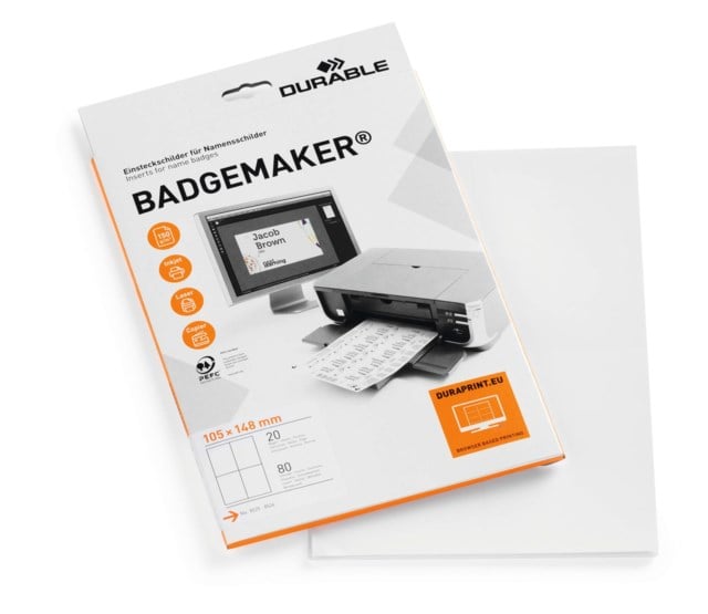 BADGEMAKER® etiketter till namnskylt A6 20st - 1
