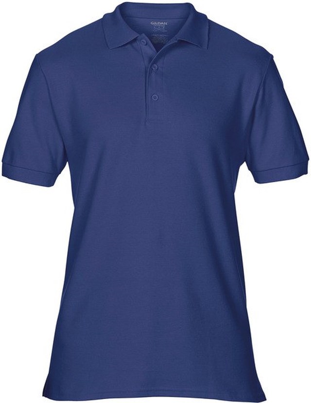 Piketröja Gildan Premium Cotton herr marin stl S - 1