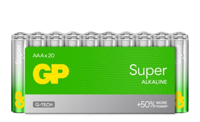 Batteri GP Super Alkaline AAA LR03 20st/fp - AAA/LR03 - 1
