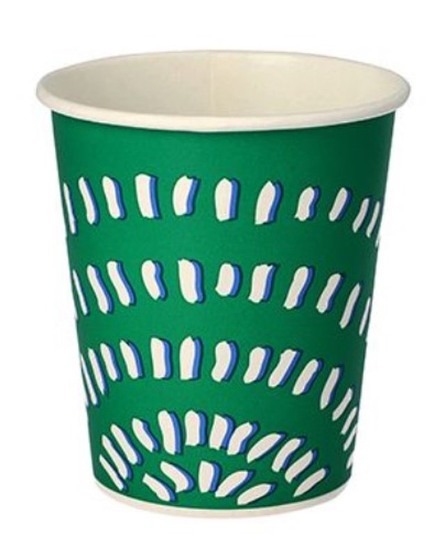Bägare Papp grön 20 cl 100/fp - 20 cl - 1
