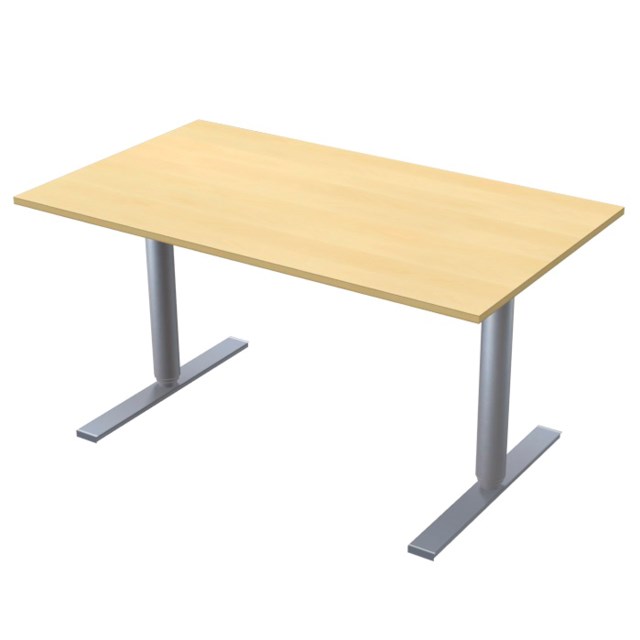 Bord El 2-Pelarstativ  140X80 Björk - 1400x800mm - 1