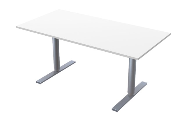 Bord El 2-Pelarstativ 140X80 Vit - 1400x800mm - 1