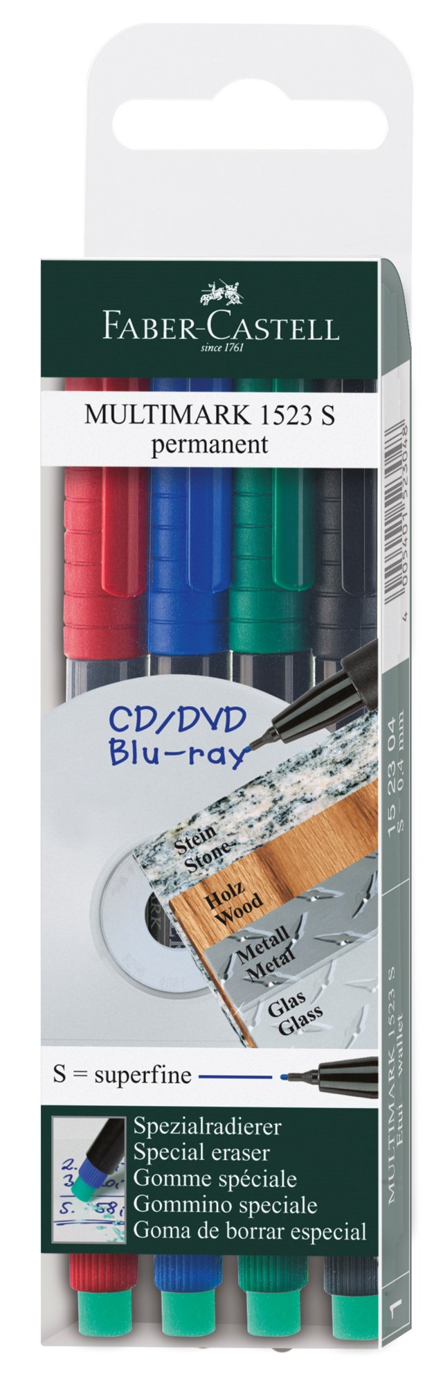Overheadpenna Faber Castell Multimark P Sf 4-Set - 1