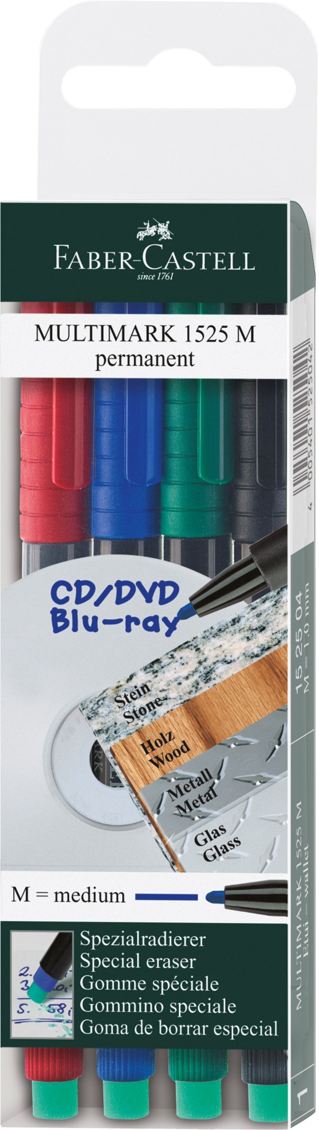Overheadpenna Faber Castell Multimark P M 4-Set - 1