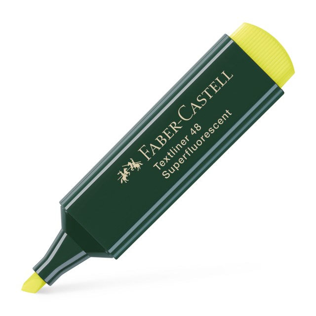 Överstrykningspenna Faber-Castell 1548 gul - 5-2-1mm - 1