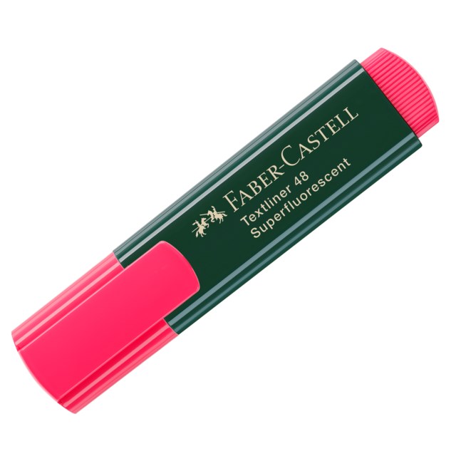 Överstrykningspenna Faber-Castell 1548 röd - 5-2-1mm - 1