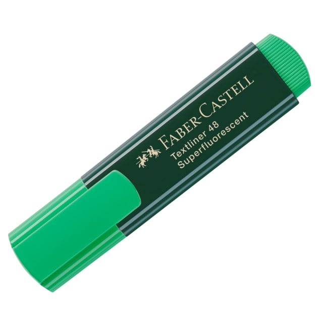 Överstrykningspenna Faber-Castell 1548 grön - 5-2-1mm - 1