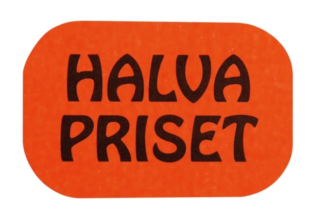 Rabattetiketter Halva priset 2000/rl - 36x24mm - 1