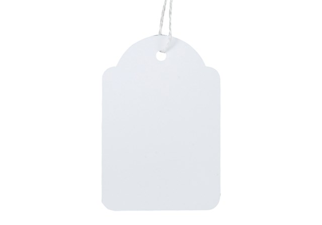 Hängetikett med snöre 36x53 mm 500st/fp - 36x53mm - 1
