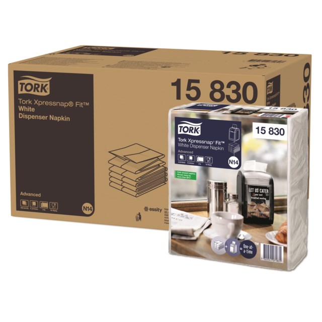 Servett Tork N14 Xpressnap Fit vit 4320st/krt - 1
