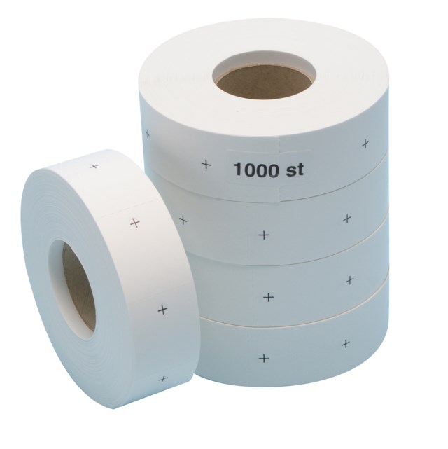 Kartongetikett 30x36mm 1000st/rle - 30x36mm - 1