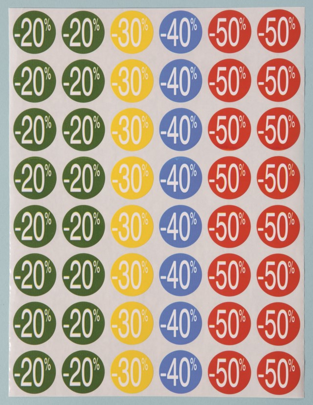 Rabattetiketter 20-50% 240 st - 24mm - 1
