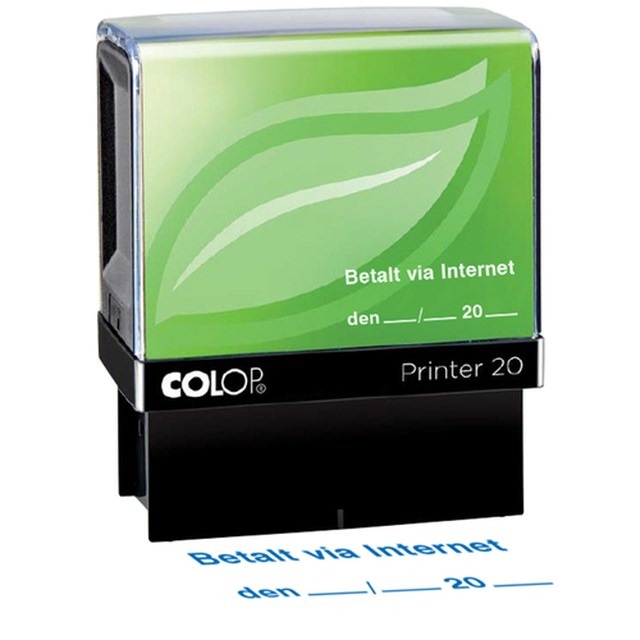 Stämpel Colop Betald Via... - 37x12mm - 1