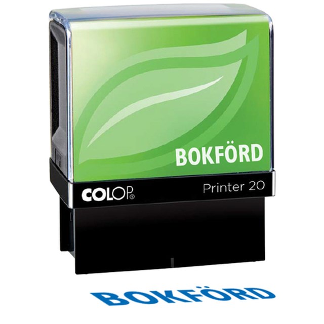 Stämpel Colop Bokförd - 32x8mm - 1