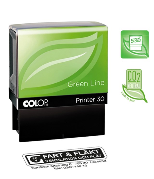 Stämpel Colop Green Line 30 47x18mm svart - 47x18mm - 1