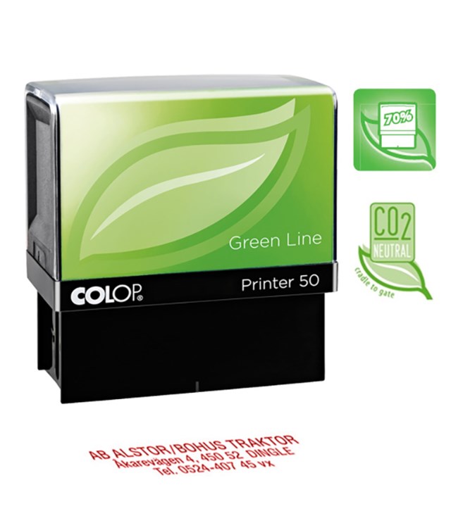 Stämpel Colop Green Line 50 69x30mm svart - 69x30mm - 1