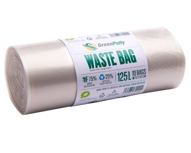 Sopsäckar GreenPolly transp. knyt 125L 10/rl - 125L - 1