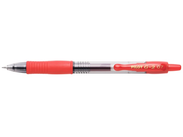Gelpenna Pilot G2 0,7 röd - 0,7mm - 1