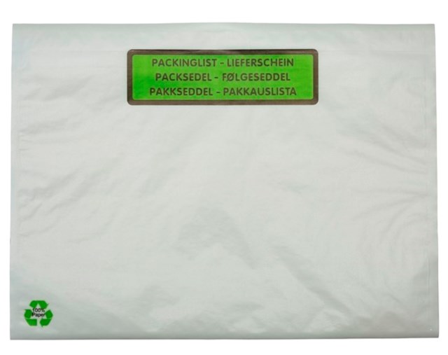Packsedelskuvert C5 i papper med tryck 1000st/krt - C5 - 1