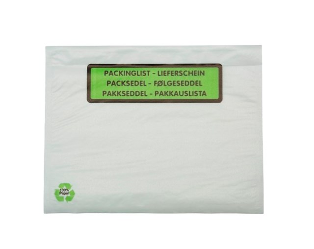 Packsedelskuvert C6 i papper med tryck 1000st/krt - C6 - 1