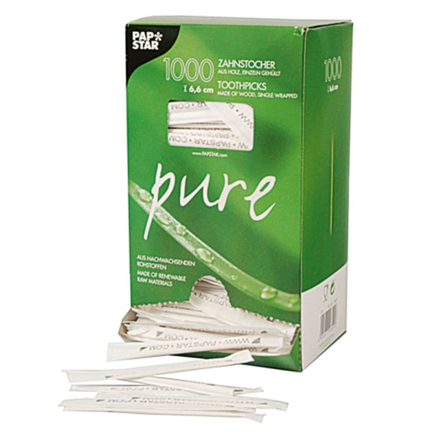 Tandpetare Papstar Pure 1000/fp - 1