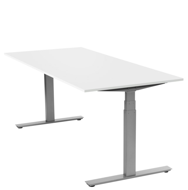 Ergofunk Smart 1600x800 mm silver/vit - 1600x800mm - 1