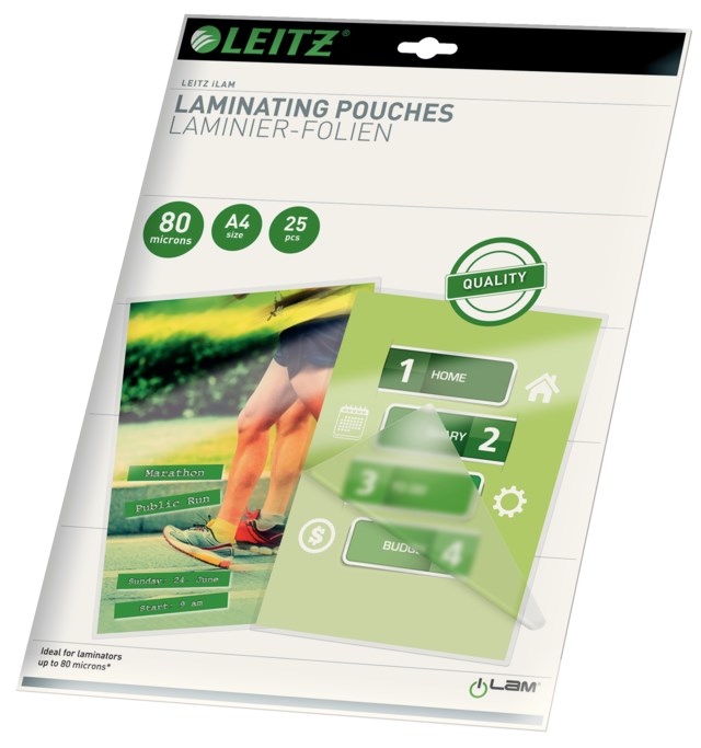 Lamineringsficka Leitz ILam A4 80 mic 25/fp - STL 36 - 1