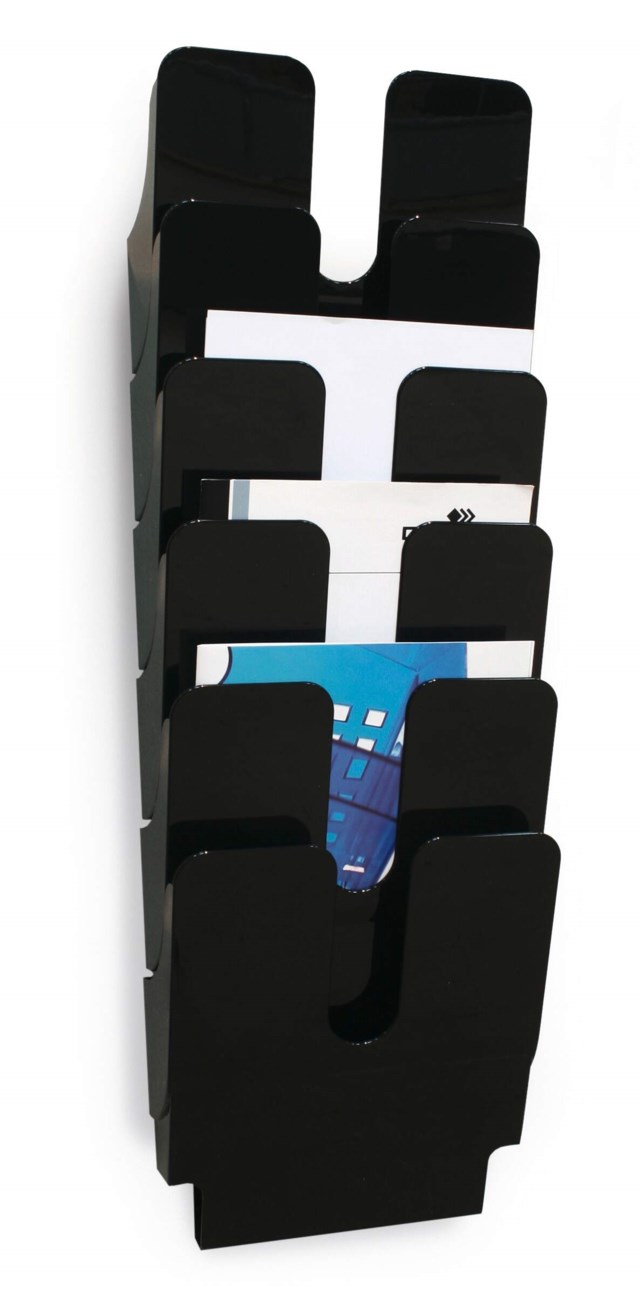 Broschyrställ Durable FLEXIPLUS Vägg, 6 fack, A4 stående - 1