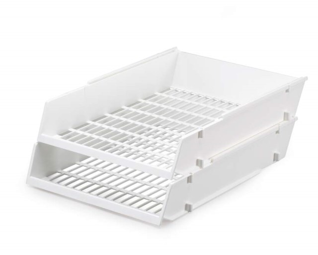 Brevkorg Economy vit - 263x66x358mm - 1