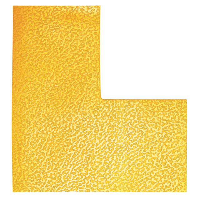 Lagertejp Durable L-form gul 10st/fp - 100x0,7x150mm - 1
