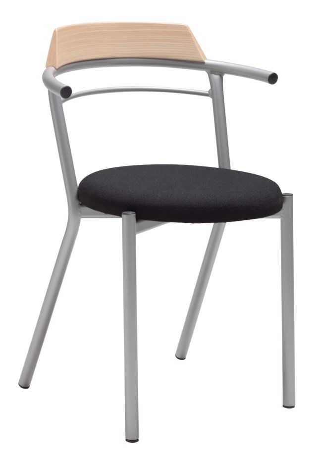 Stol Stålis Silver/Svart - 1