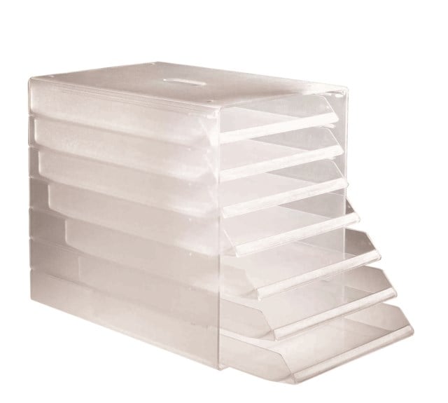 Blankettbox Idealbox 7-fack transparent - 1