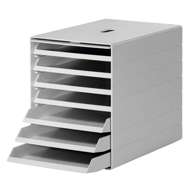 Blankettbox Durable Idealbox Plus, 7 fack, grå - 1