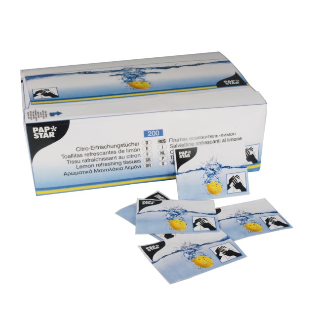 Våtservetter Papstar citron 200st/fp - 1