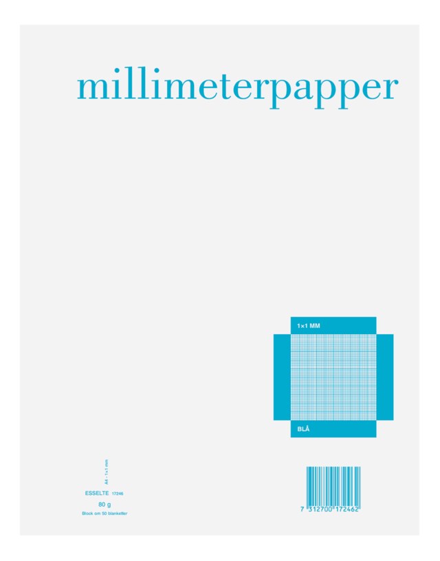 Millimeterpapper A4 - A5 - 1