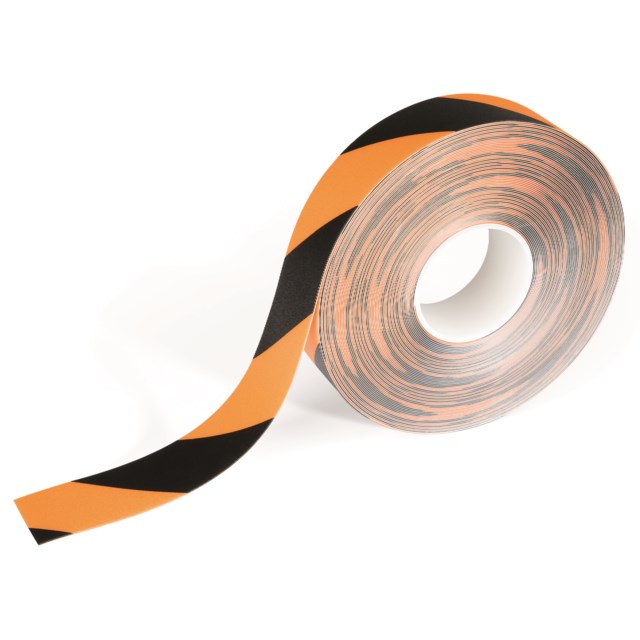 Golvtejp Duraline Strong 50mm x 30m svart/gul - 50mmx30m - 1
