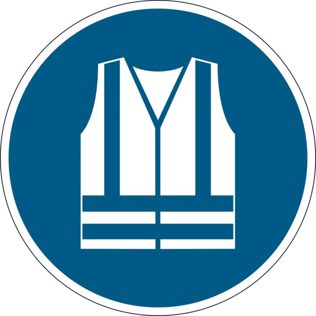 Varseldekal "Använd varselkläder" - 1