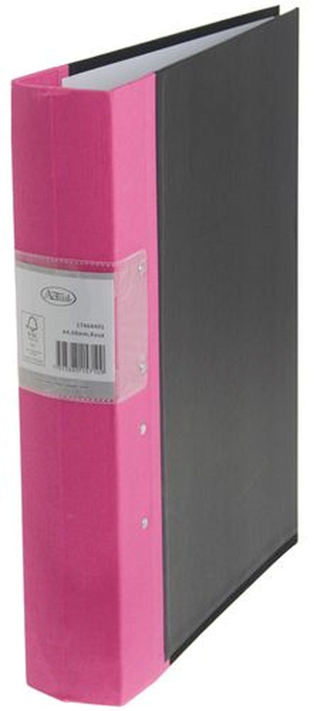 Gaffelpärm Actual A4 60 mm, ljusrosa, trärygg - XL - 1