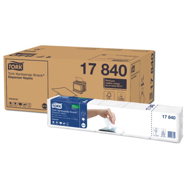 Servett Tork N10 Xpressnap vit 1125st/fp - 1