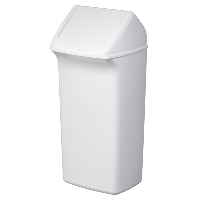 Papperskorg Durabin Flip 40L vit - 40L - 1