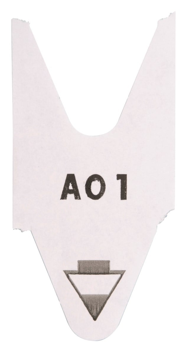 Nummerlappar My Turn D80 vita 3000/rl - D80 - 1