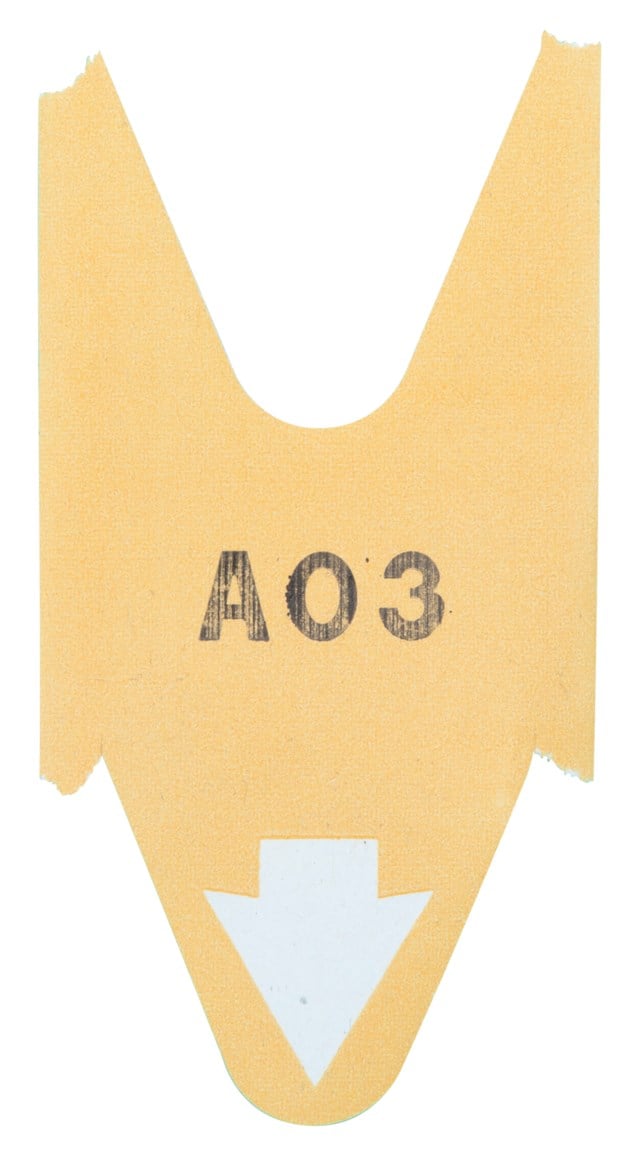 Nummerlappar My Turn D80 gula 3000/rl - D80 - 1