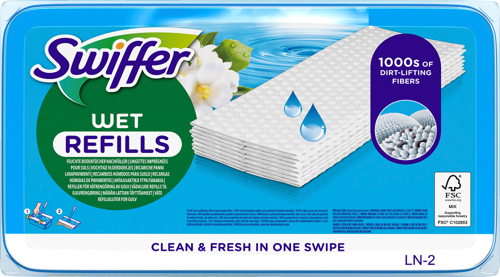 Golvdukar Swiffer Floor Wet Morning Fresh Refills, 24 st - Städ & Hygien - Städredskap - Moppar & Svabbar