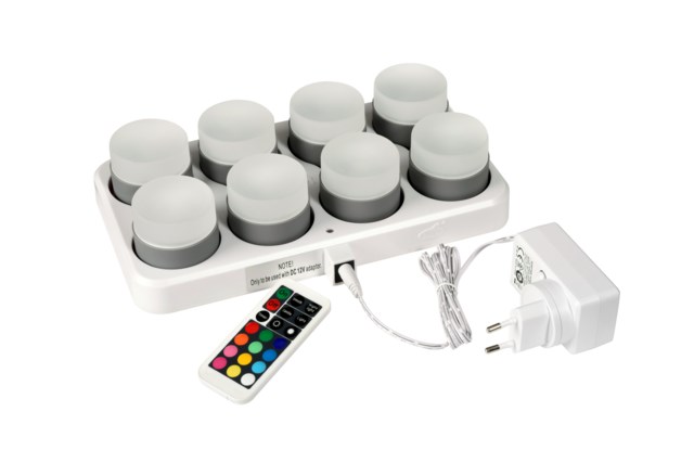 Ledset Duni 8 lampor 48x50mm Minilampa multicolor - 48x50mm - 1