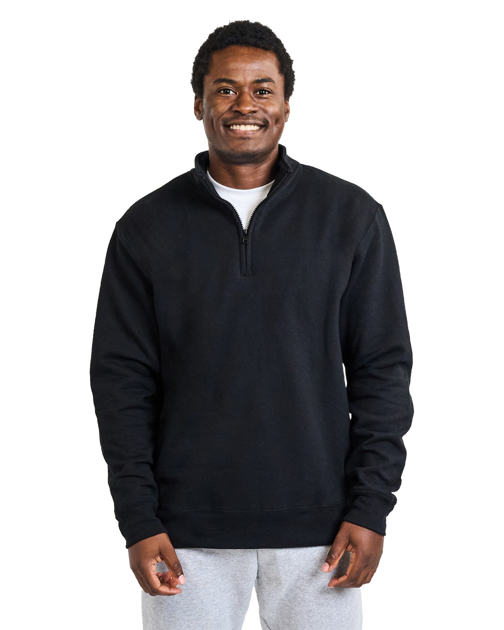 Sweatshirt Gildan halvzip svart stl 2XL - Kläder, skydd & vård - Arbetskläder